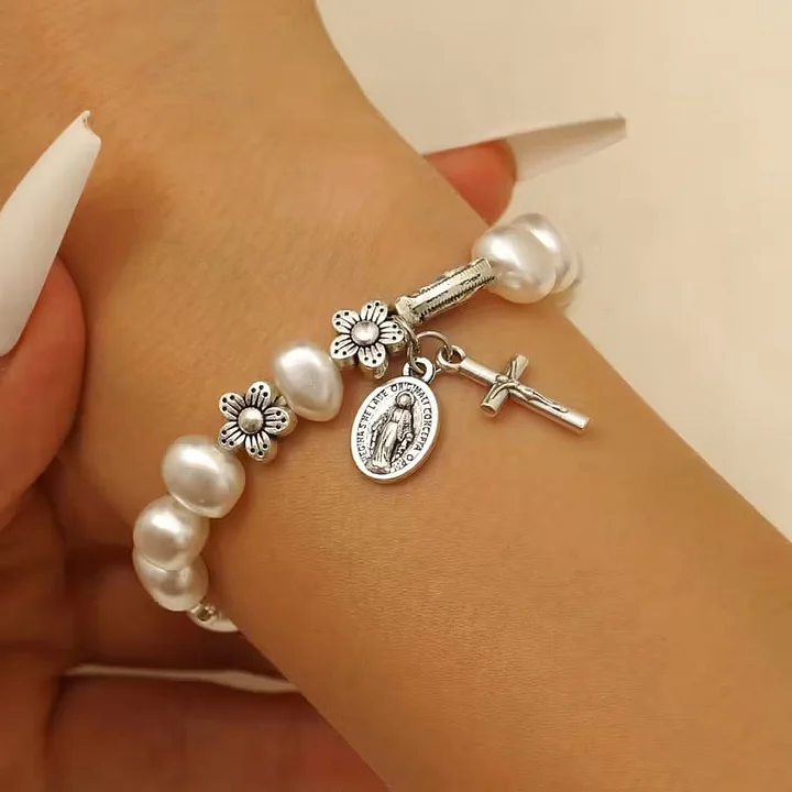 Ninetta - Bracciale con Margherita della Vergine Maria Serenity - Image 3