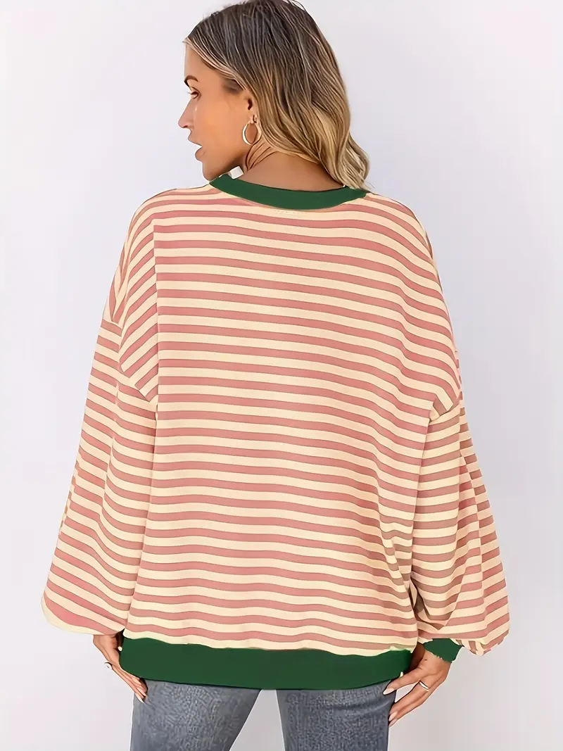 Nirina - Camicia a Maniche Lunghe Con Stampa a Righe - Image 14
