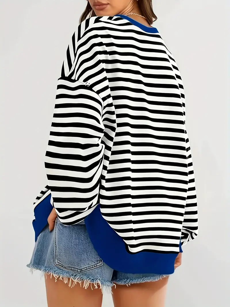 Nirina - Camicia a Maniche Lunghe Con Stampa a Righe - Image 16
