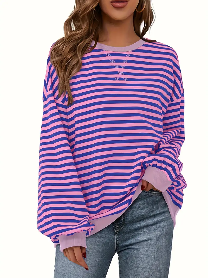 Nirina - Camicia a Maniche Lunghe Con Stampa a Righe - Image 8