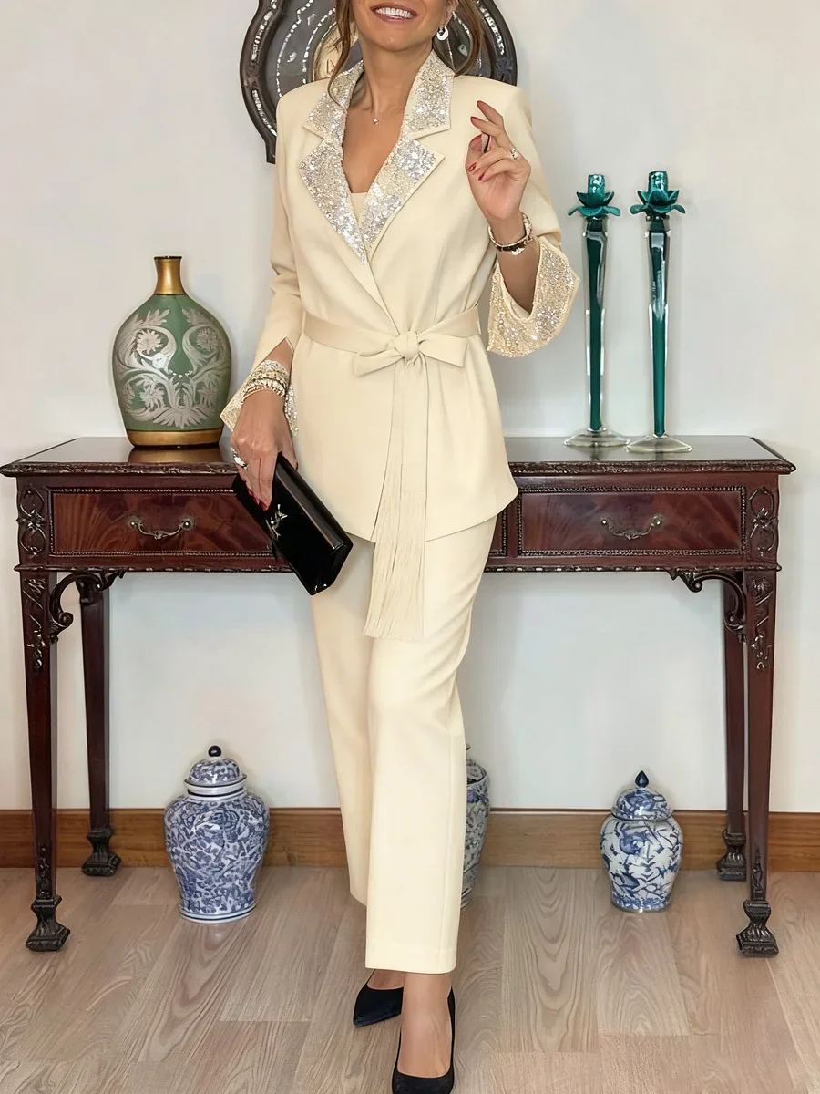 Nitzanit - Elegante Completo Giacca e Pantaloni - Image 2