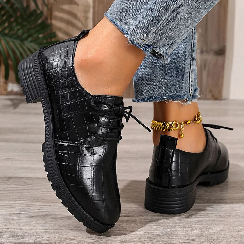 Niyra – Scarpa Derby Stringate Con Suola Spessa - Image 11