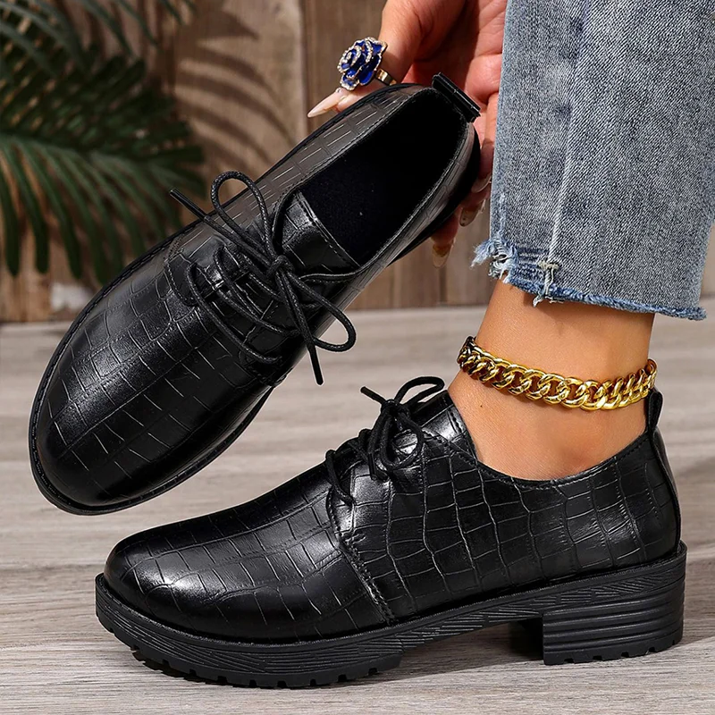 Niyra – Scarpa Derby Stringate Con Suola Spessa - Image 2