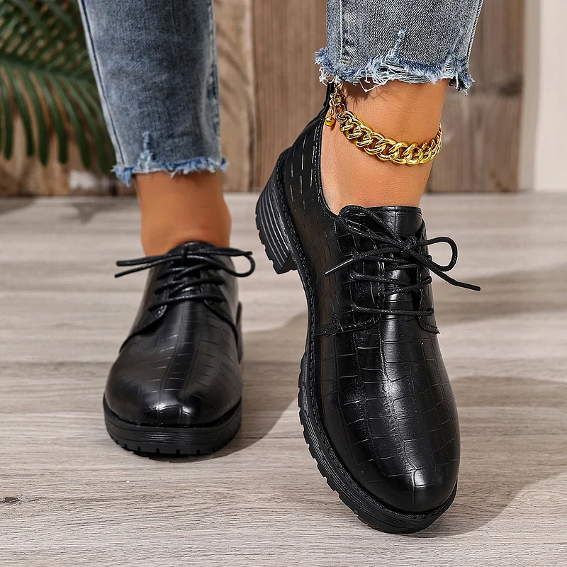 Niyra – Scarpa Derby Stringate Con Suola Spessa - Image 9