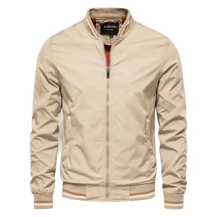 Noam - Bomber Classico Con Rifiniture a Righe - Image 2