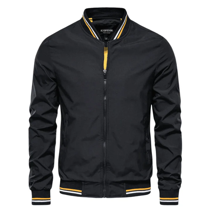 Noam - Bomber Classico Con Rifiniture a Righe - Image 6