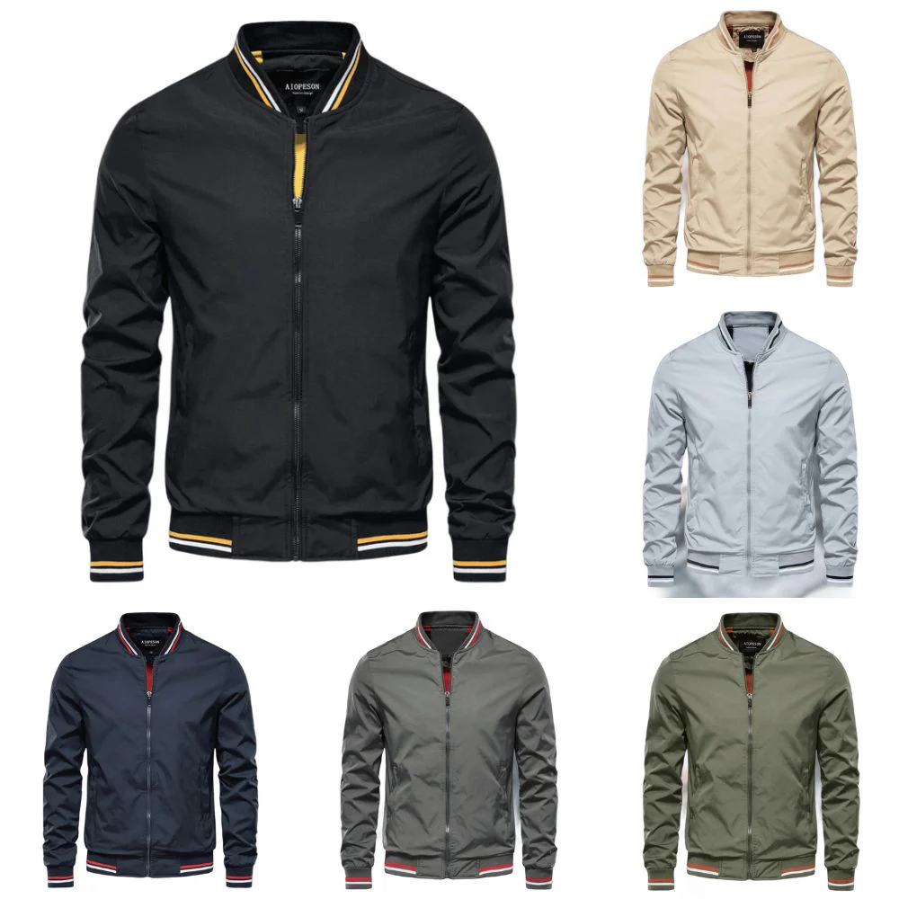 Noam - Bomber Classico Con Rifiniture a Righe - Image 7