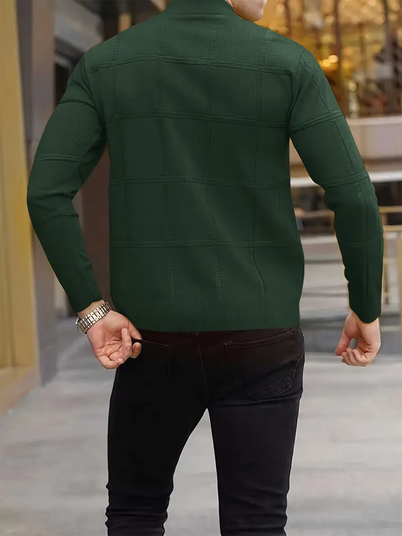 Nunzio - Comoda Lavorato a Maglia Dolcevita Maglione - Image 10