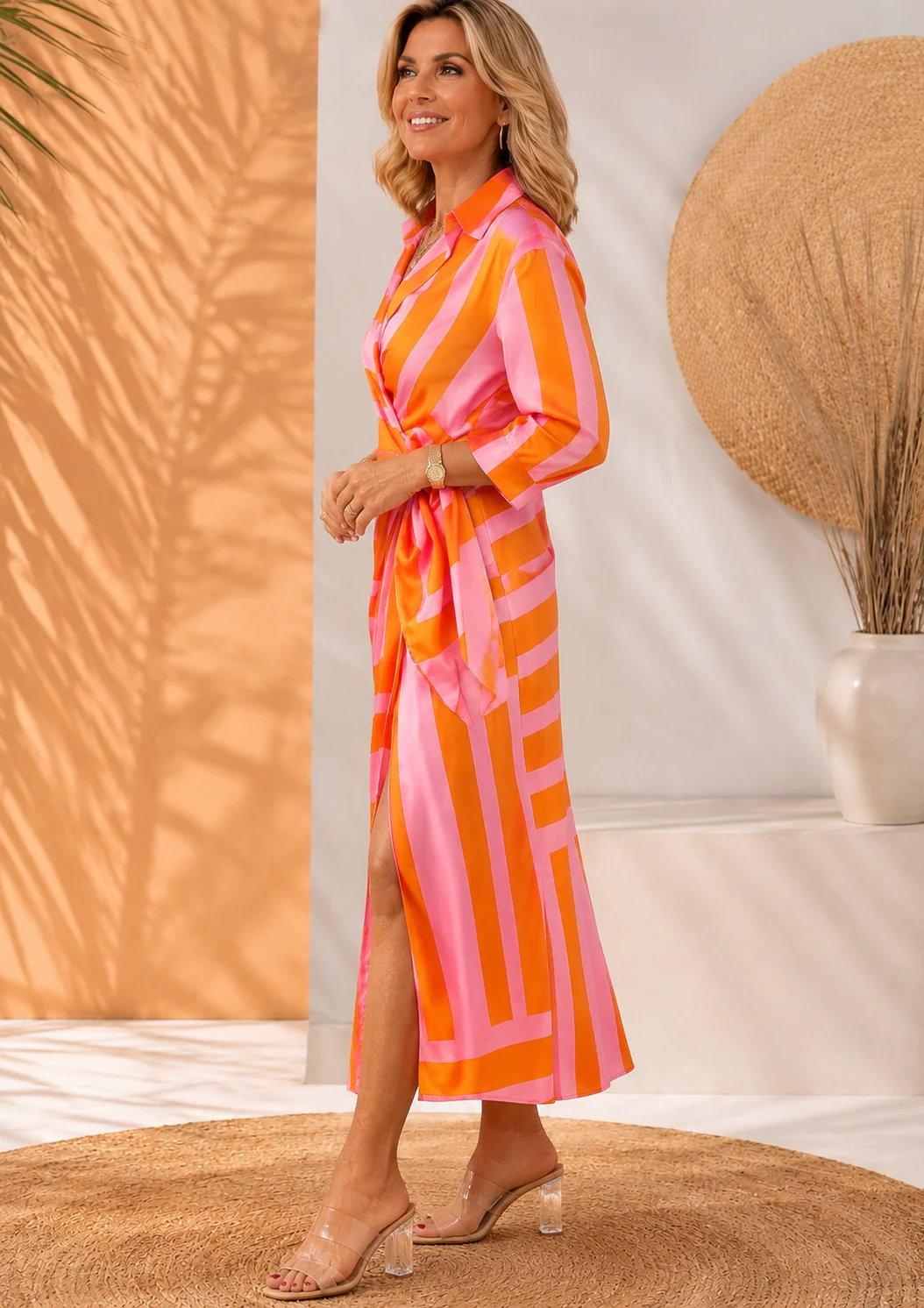 Olivera - Elegante Abito Lungo Con Lacci - Image 6