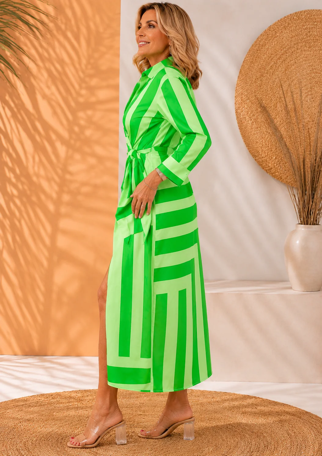 Olivera - Elegante Abito Lungo Con Lacci - Image 7