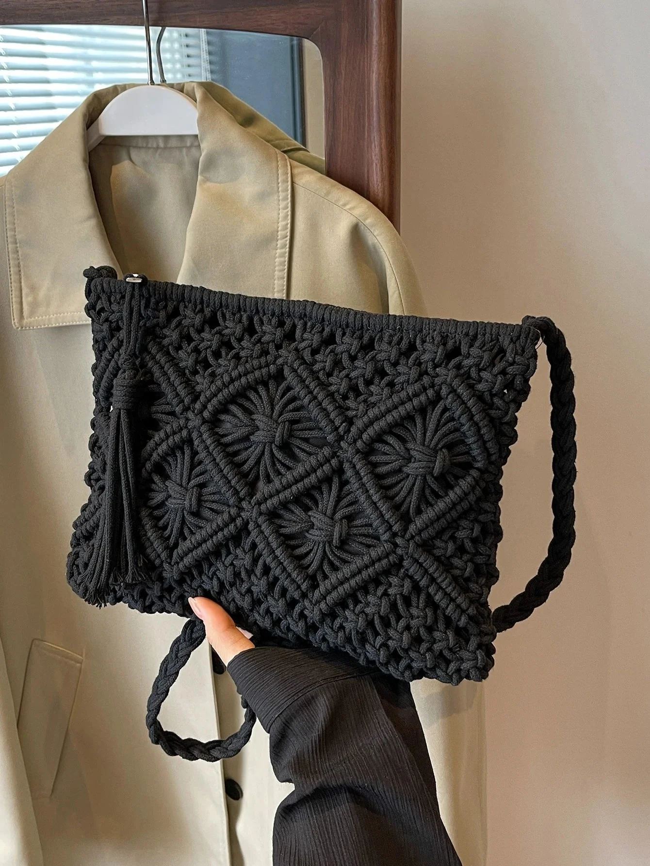 Ondina - Borsa a Tracolla Intrecciata - Image 6