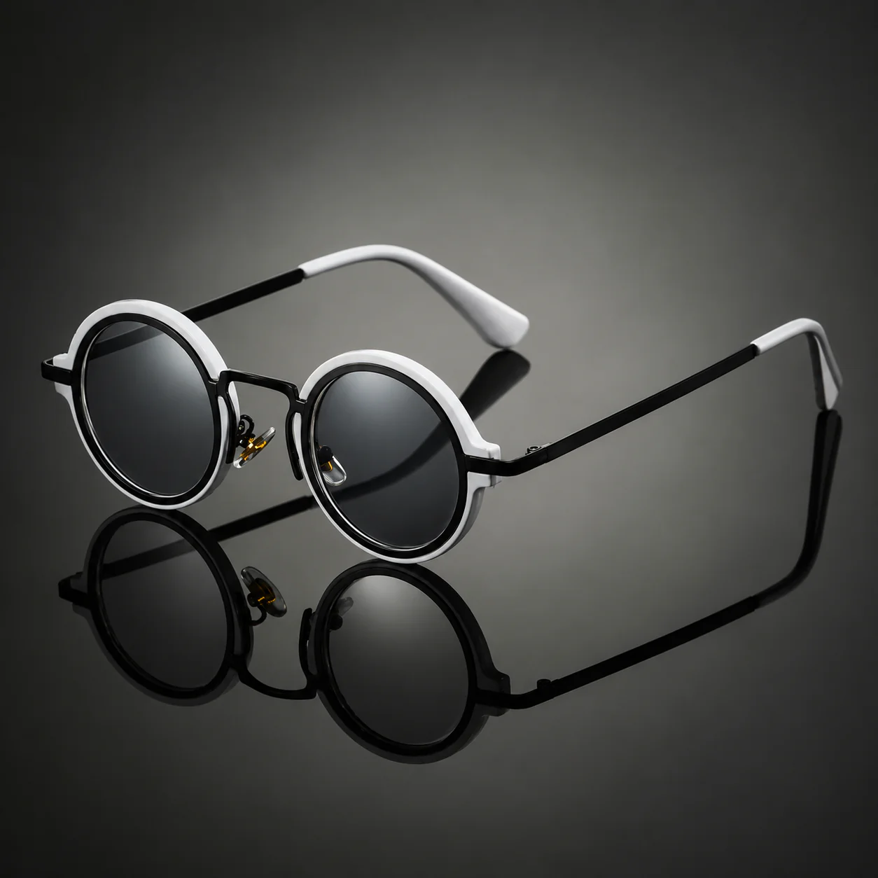 OrbitShade - Occhiali Da Sole Con Montatura Rotonda In Metallo Stile Retrò - Image 4