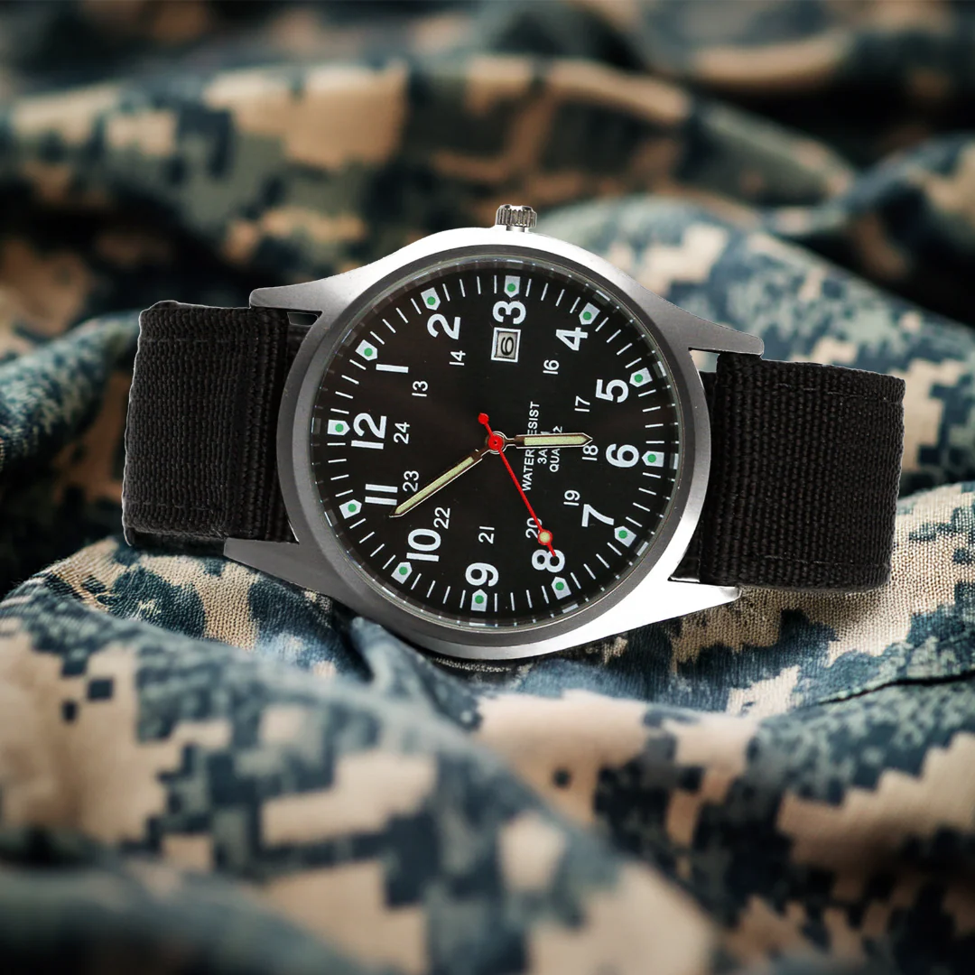 Orologio da polso casual ispirato al militare - Image 5