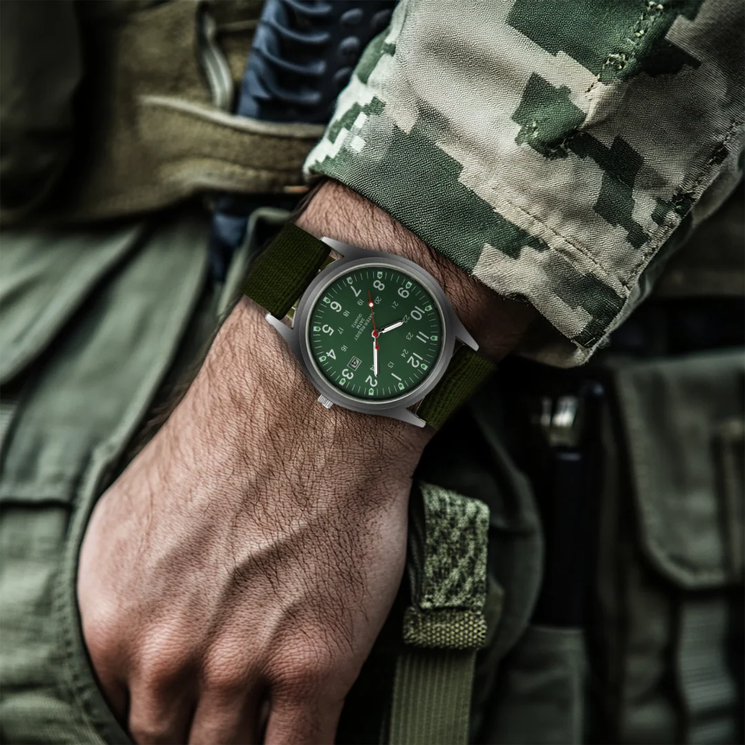 Orologio da polso casual ispirato al militare - Image 6