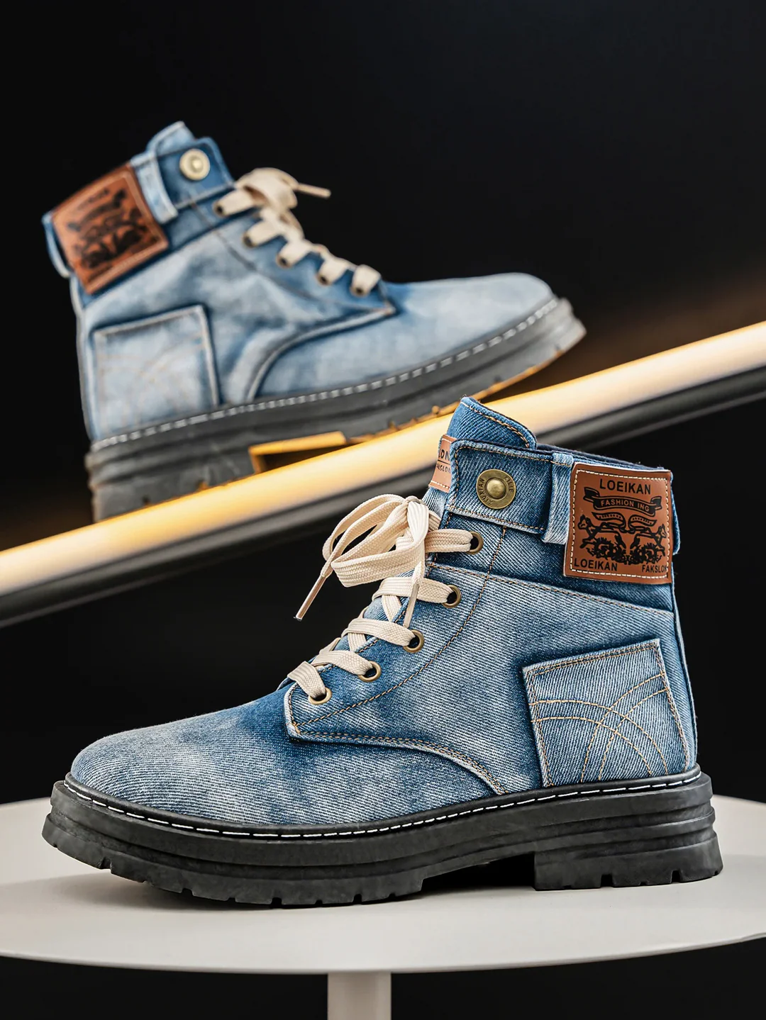 Otero - Stivali In Denim Elegante - Image 3