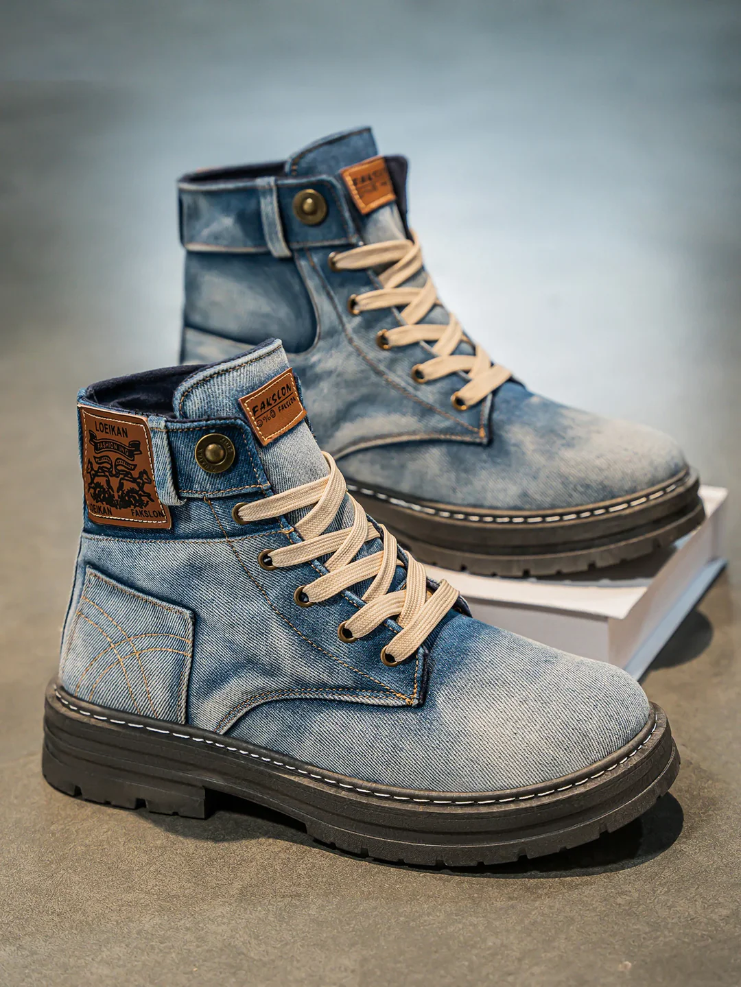 Otero - Stivali In Denim Elegante - Image 4