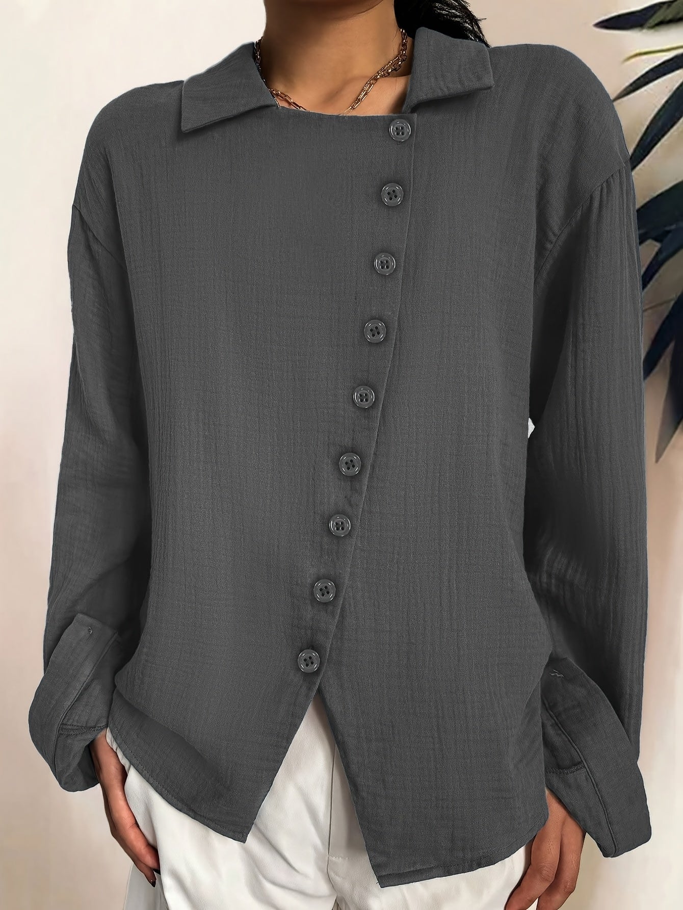Paige - Camicia Maniche Lunghe Con Bottoni - Image 10
