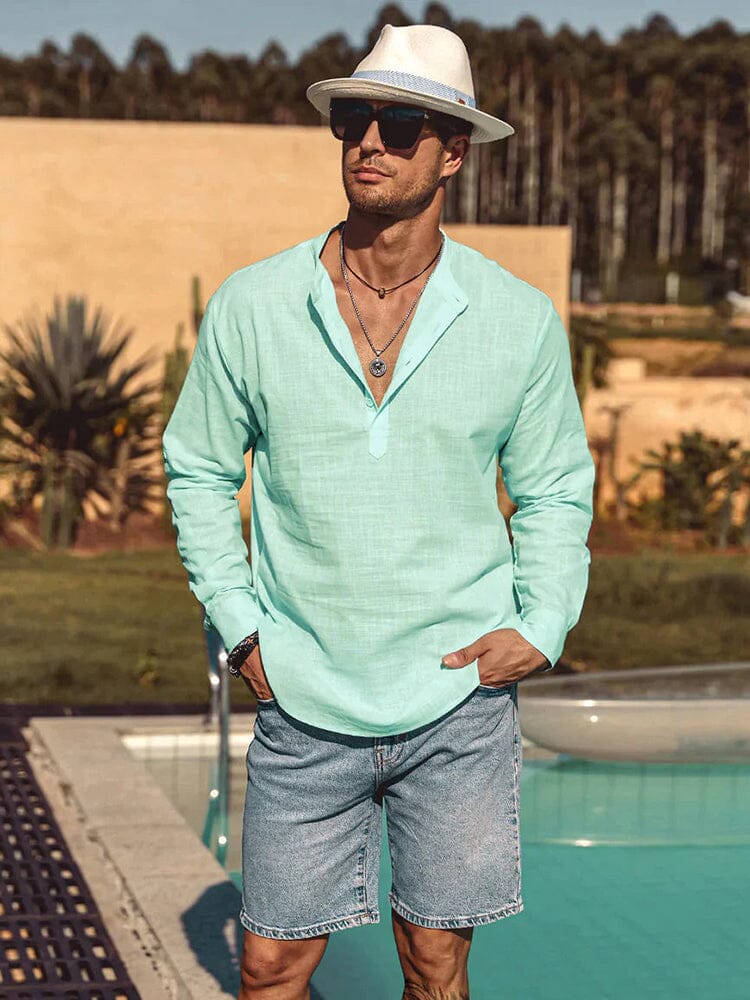 Panika - Camicia in Cotone e Lino - Image 14