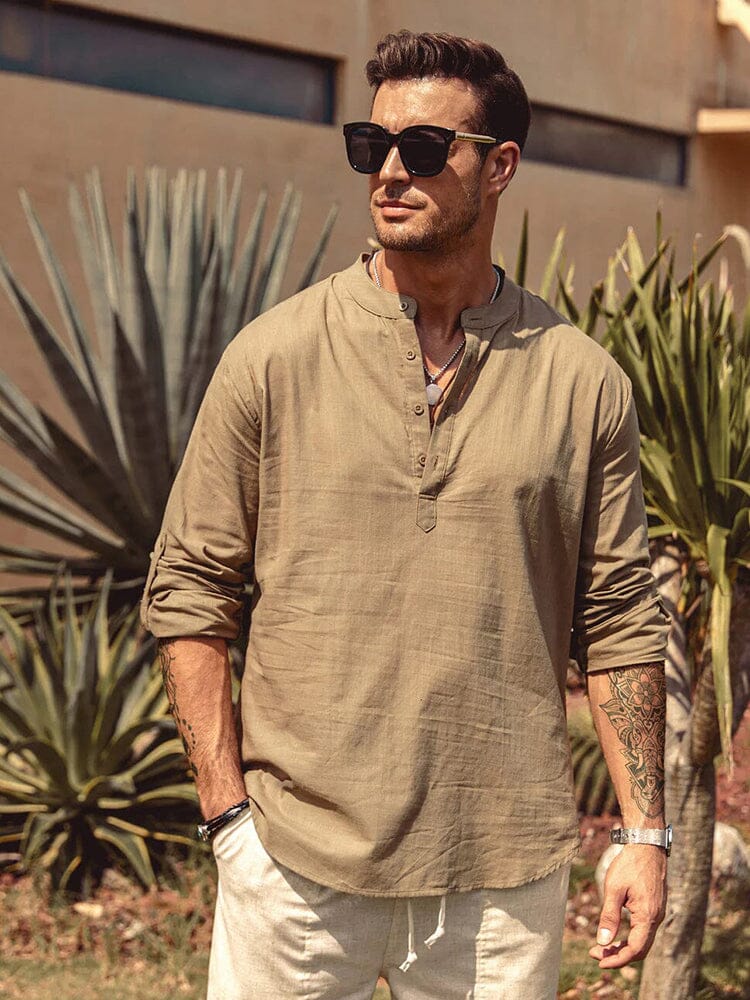 Panika - Camicia in Cotone e Lino - Image 15