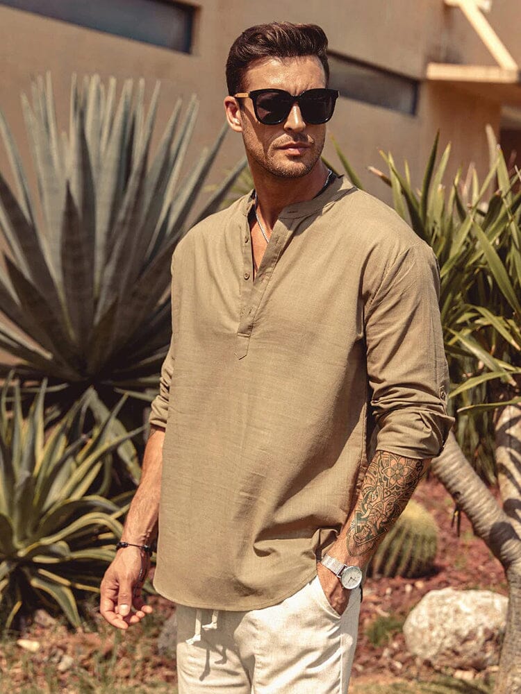 Panika - Camicia in Cotone e Lino - Image 16