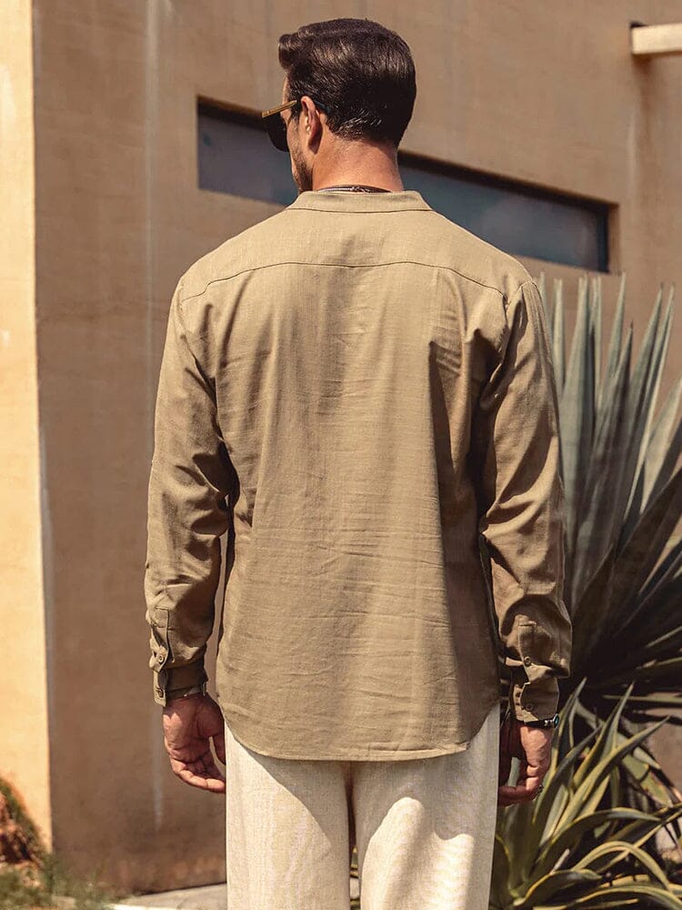 Panika - Camicia in Cotone e Lino - Image 17