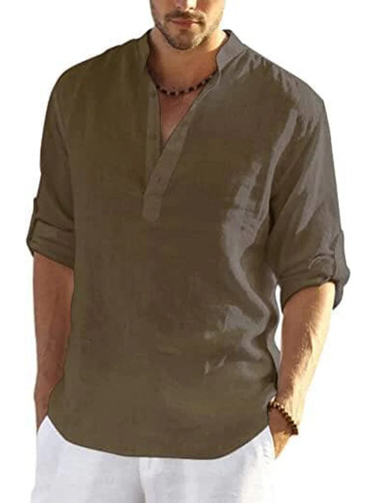 Panika - Camicia in Cotone e Lino - Image 9