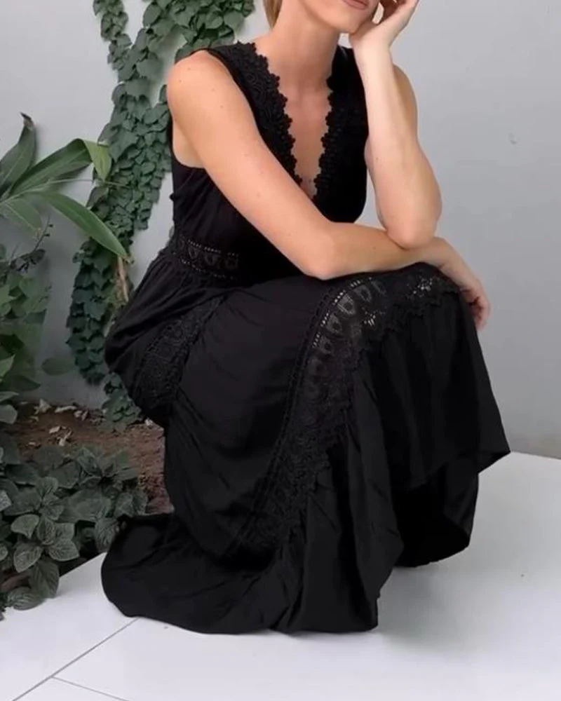 Papakosta - Elegante Abito Senza Maniche In Pizzo - Image 10