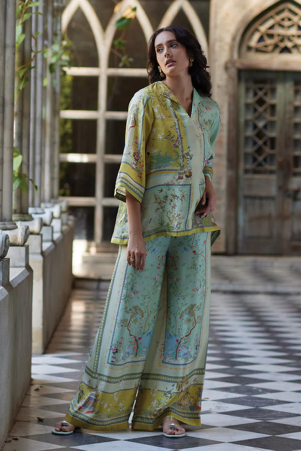 Paulette - Pantaloni Fiori Fusion Con Tocco Di Classe Settati - Image 2