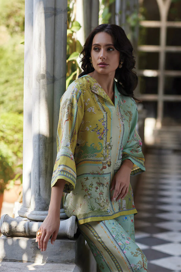 Paulette - Pantaloni Fiori Fusion Con Tocco Di Classe Settati - Image 3