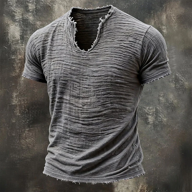 Pavel - Maglietta Vintage Con Scollo a V