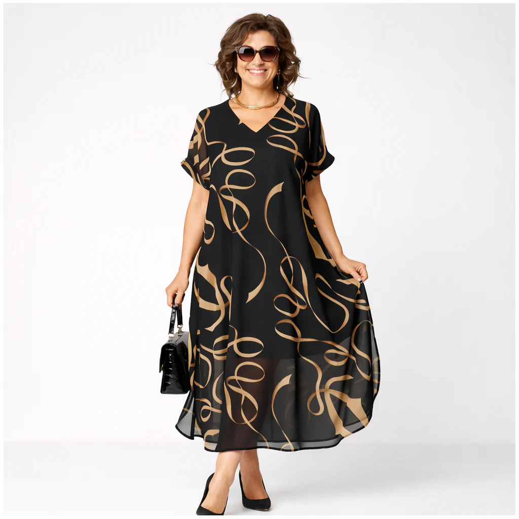 Pavla - Abito Elegante a Maniche Corte