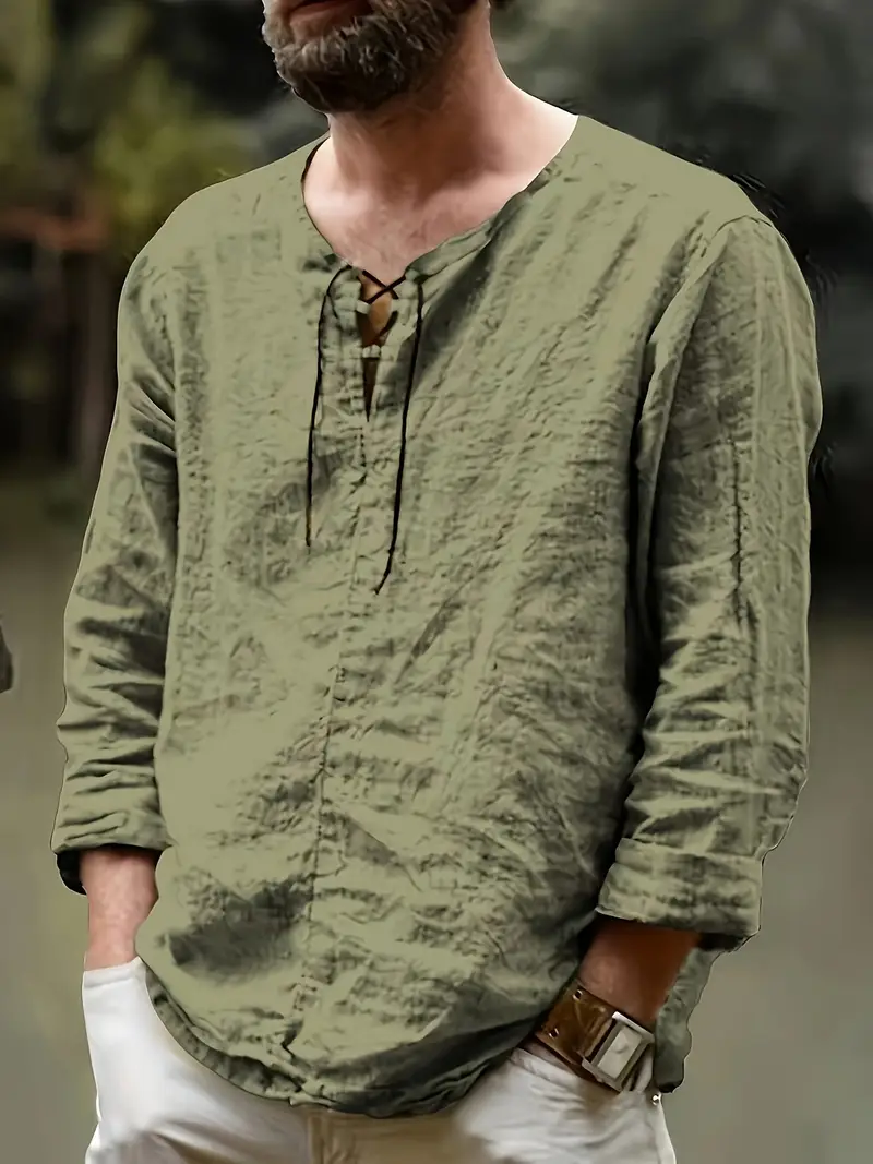 Pawel - Cotone Camicia a Maniche Lunghe