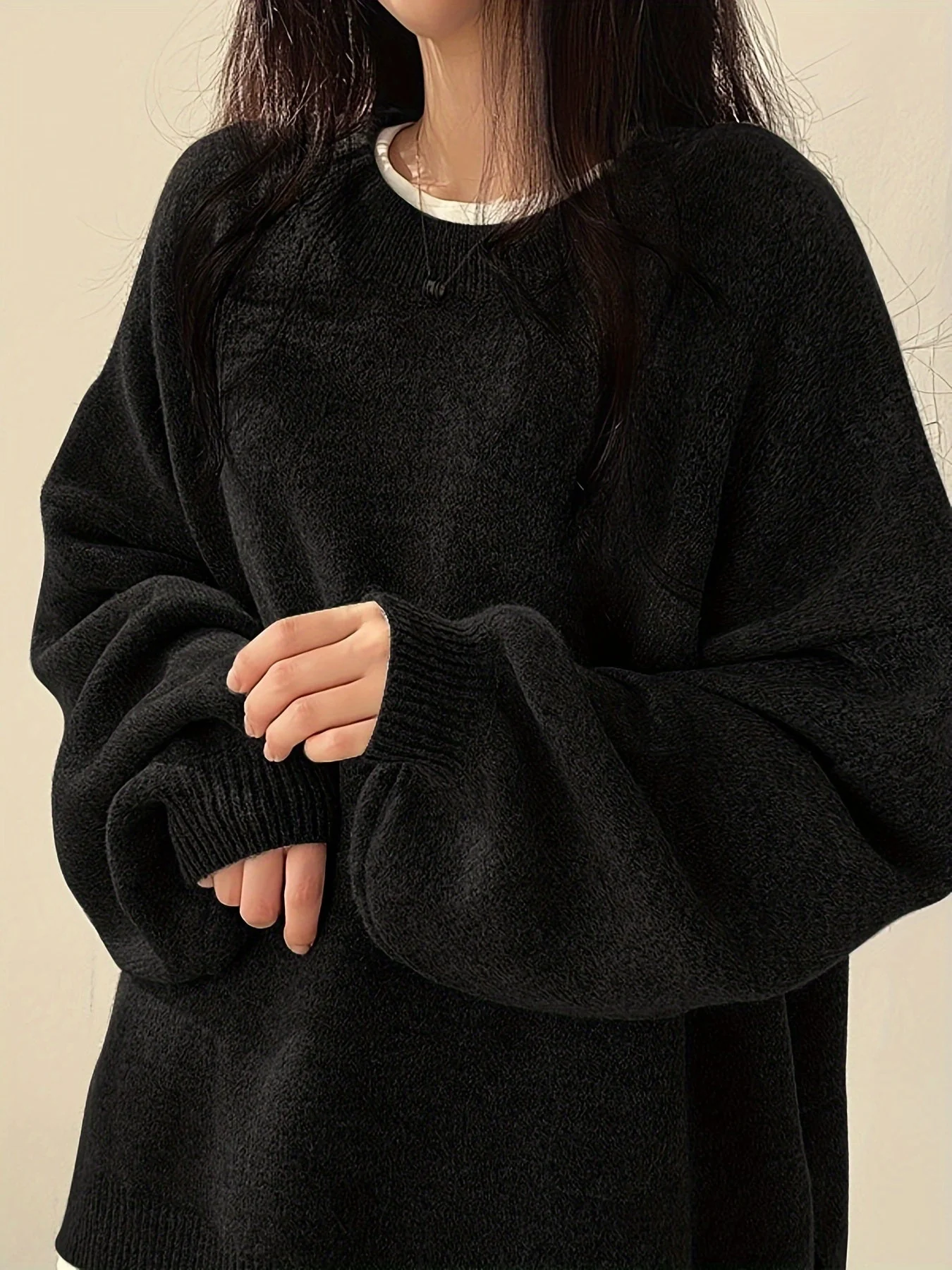 Pearline - Maglione Girocollo a Maniche Lunghe - Image 12