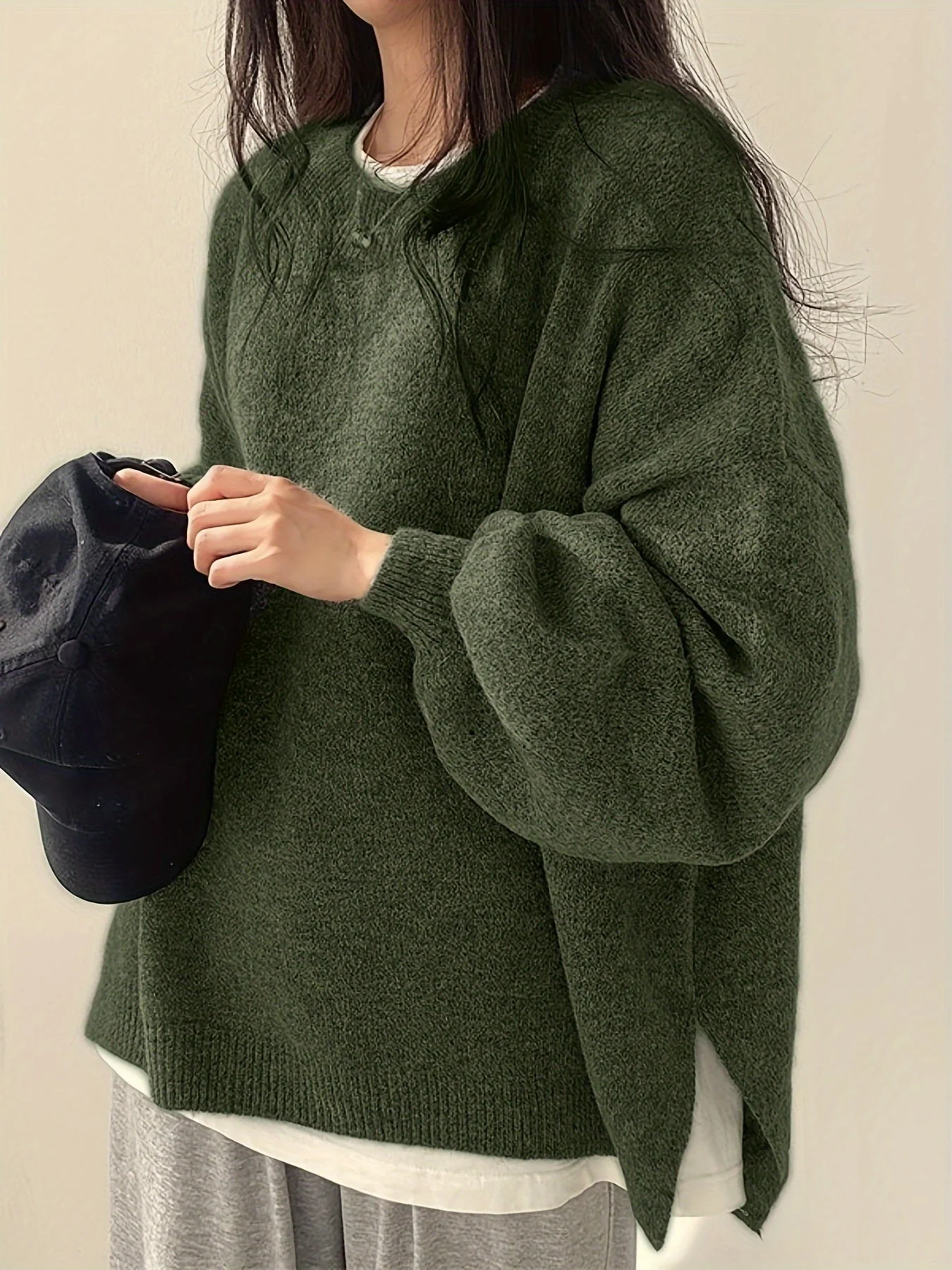 Pearline - Maglione Girocollo a Maniche Lunghe - Image 15