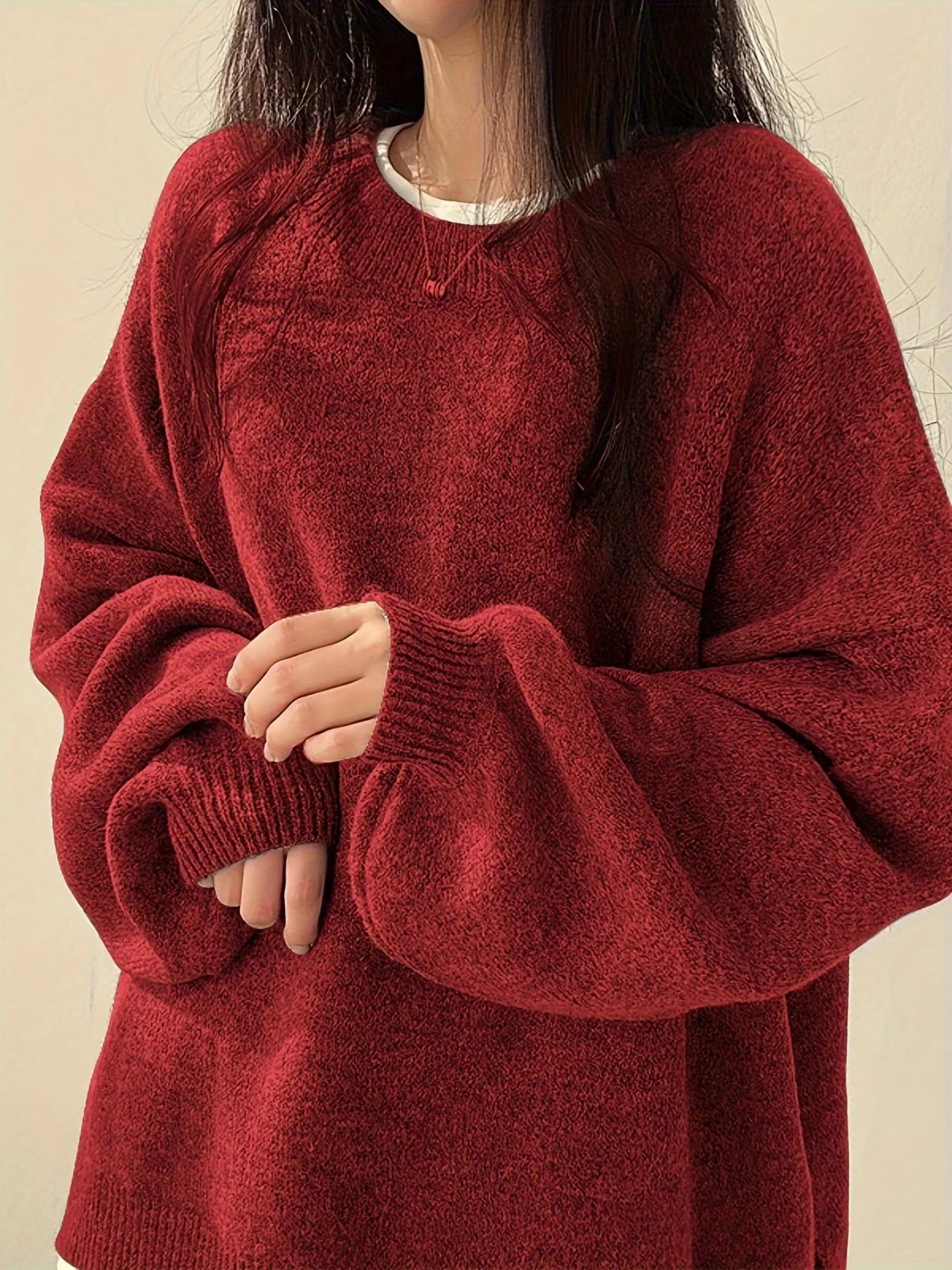 Pearline - Maglione Girocollo a Maniche Lunghe - Image 8