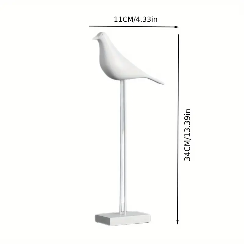 PerchForm - Sculture Decorativo Minimaliste Di Uccelli Su Supporto - Image 2