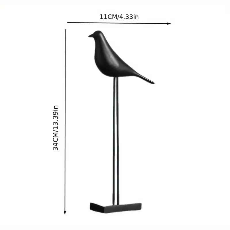 PerchForm - Sculture Decorativo Minimaliste Di Uccelli Su Supporto - Image 4