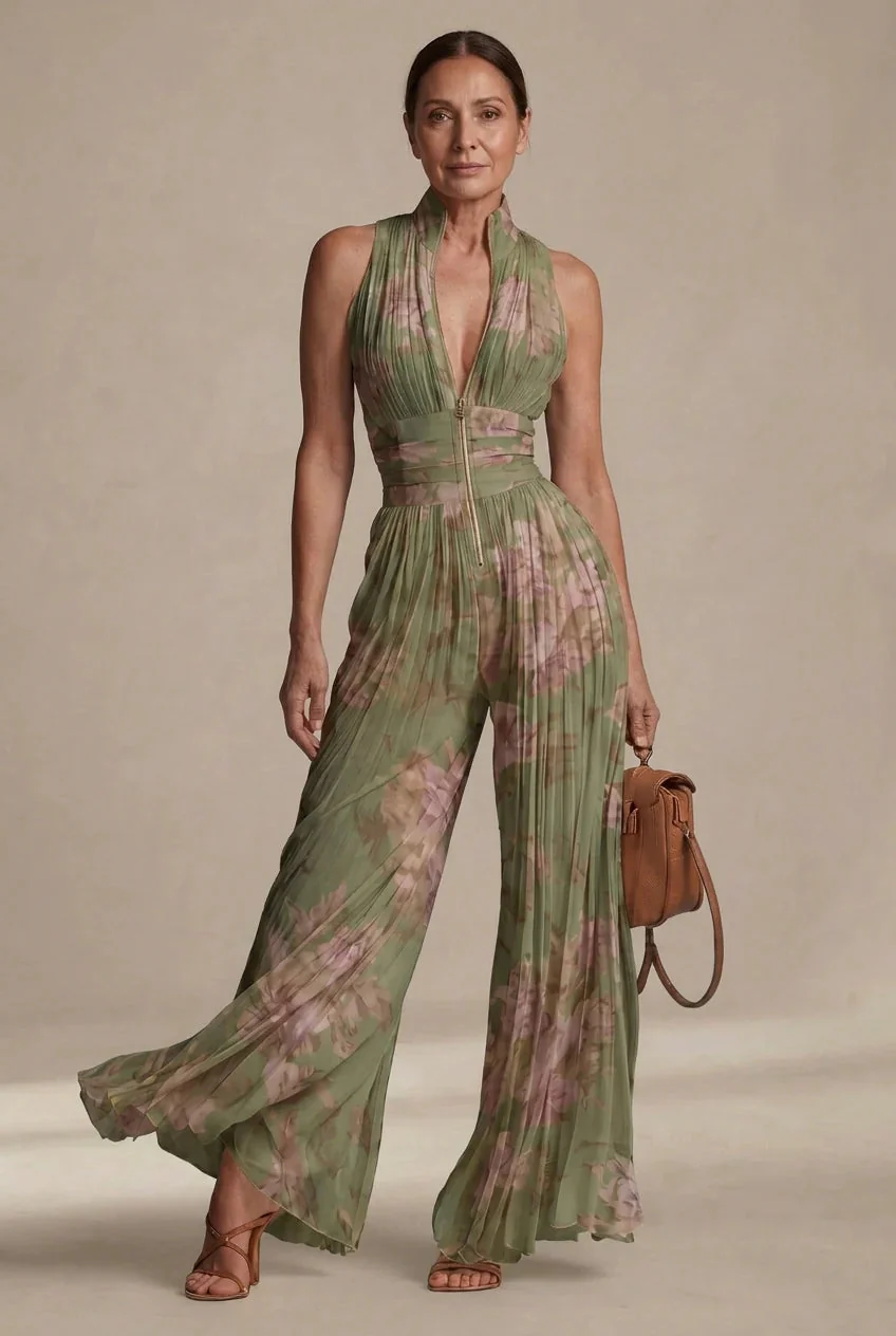 Perrine - Tuta in Chiffon Plissettato - Image 3