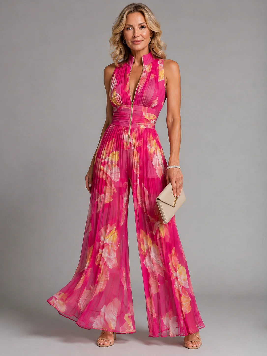 Perrine - Tuta in Chiffon Plissettato - Image 4