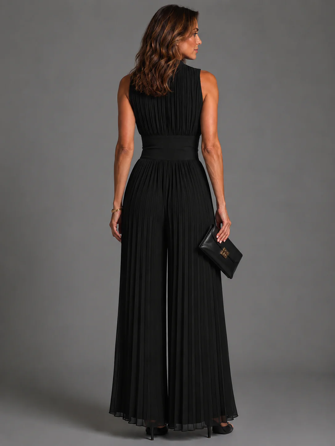Perrine - Tuta in Chiffon Plissettato - Image 8