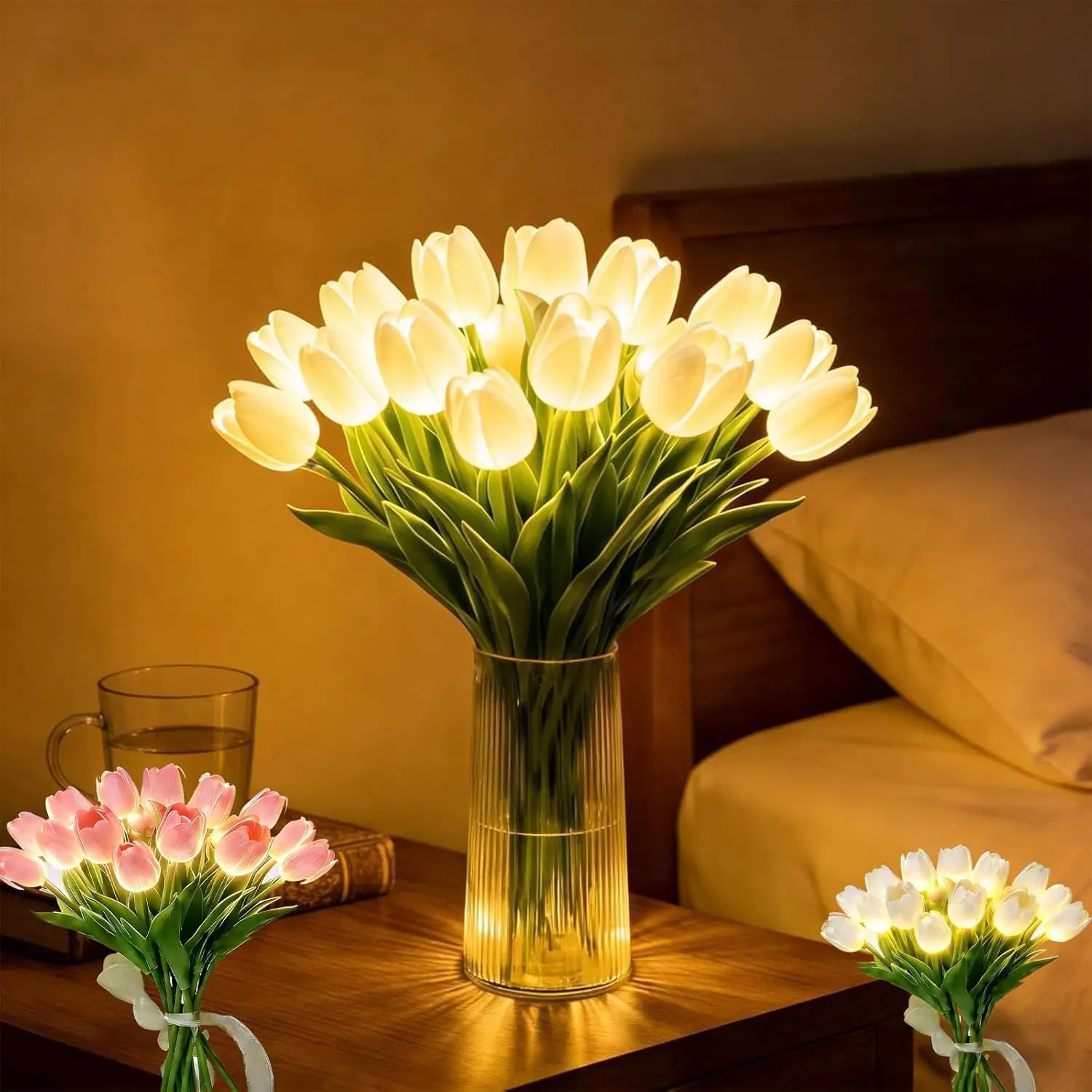 Petaluxe - Elegante Lampada a LED a Forma Di Vaso Di Fiori Per Un Arredamento Accogliente