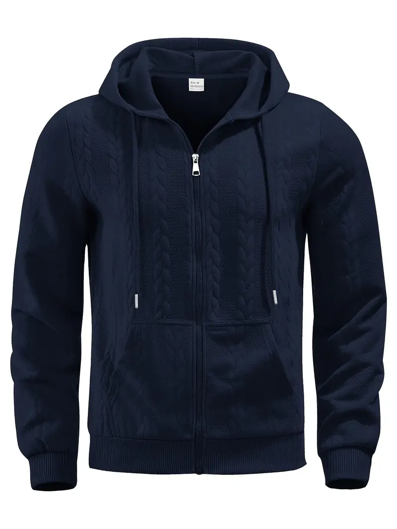 Philipp - Felpa Con Cappuccio E Zip Casual A Maniche Lunghe - Image 2