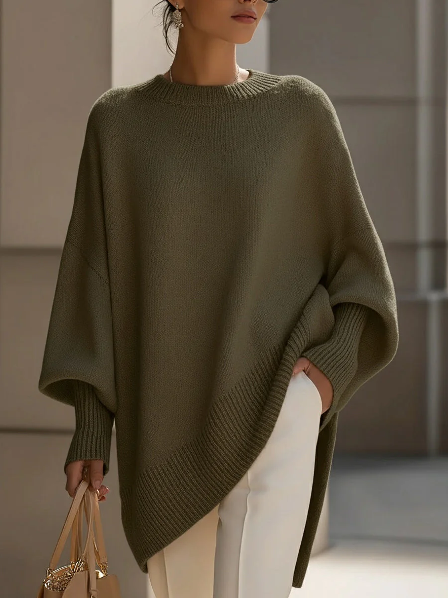 Phobe – Maglione Oversize Asimmetrico Lavorato A Maglia - Image 3
