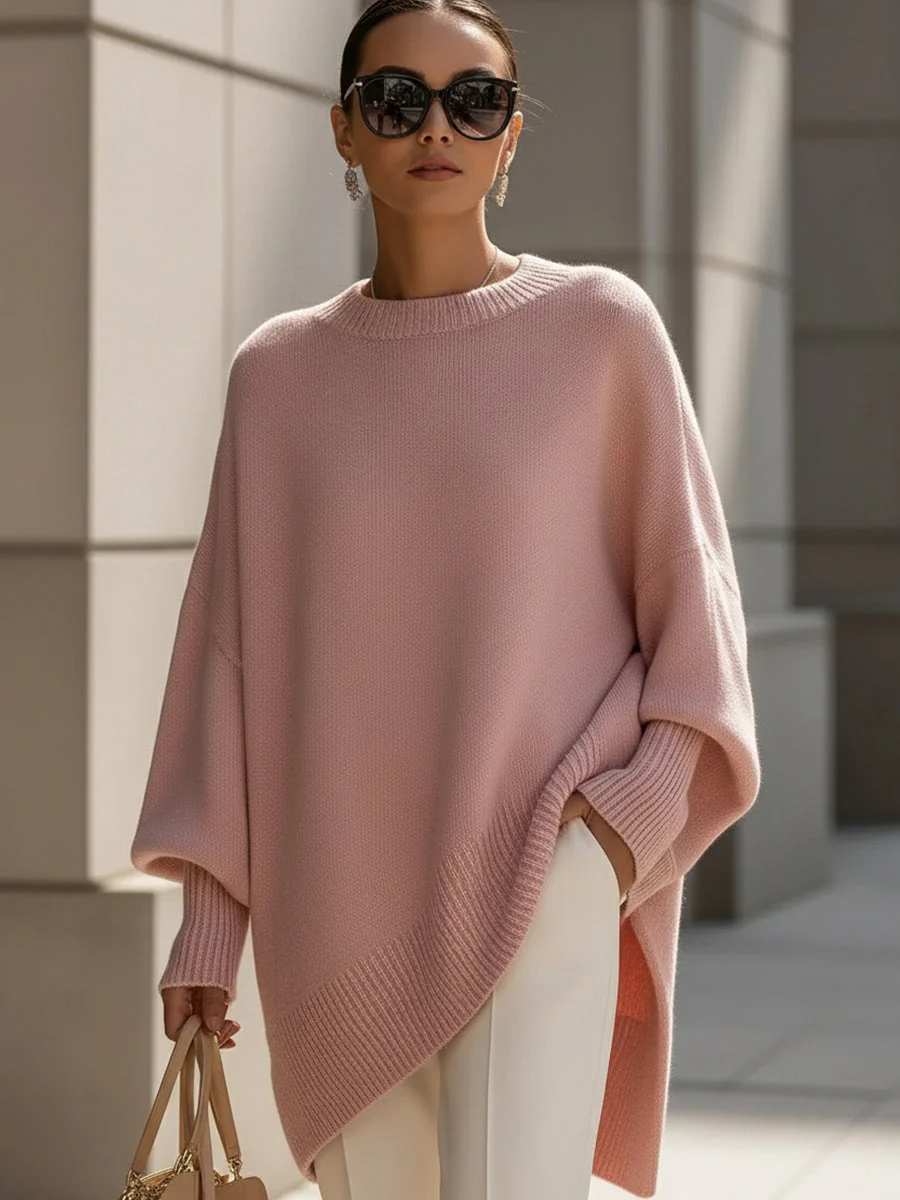 Phobe – Maglione Oversize Asimmetrico Lavorato A Maglia - Image 4