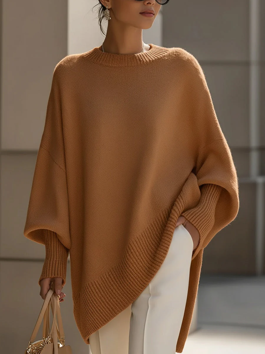 Phobe – Maglione Oversize Asimmetrico Lavorato A Maglia - Image 5