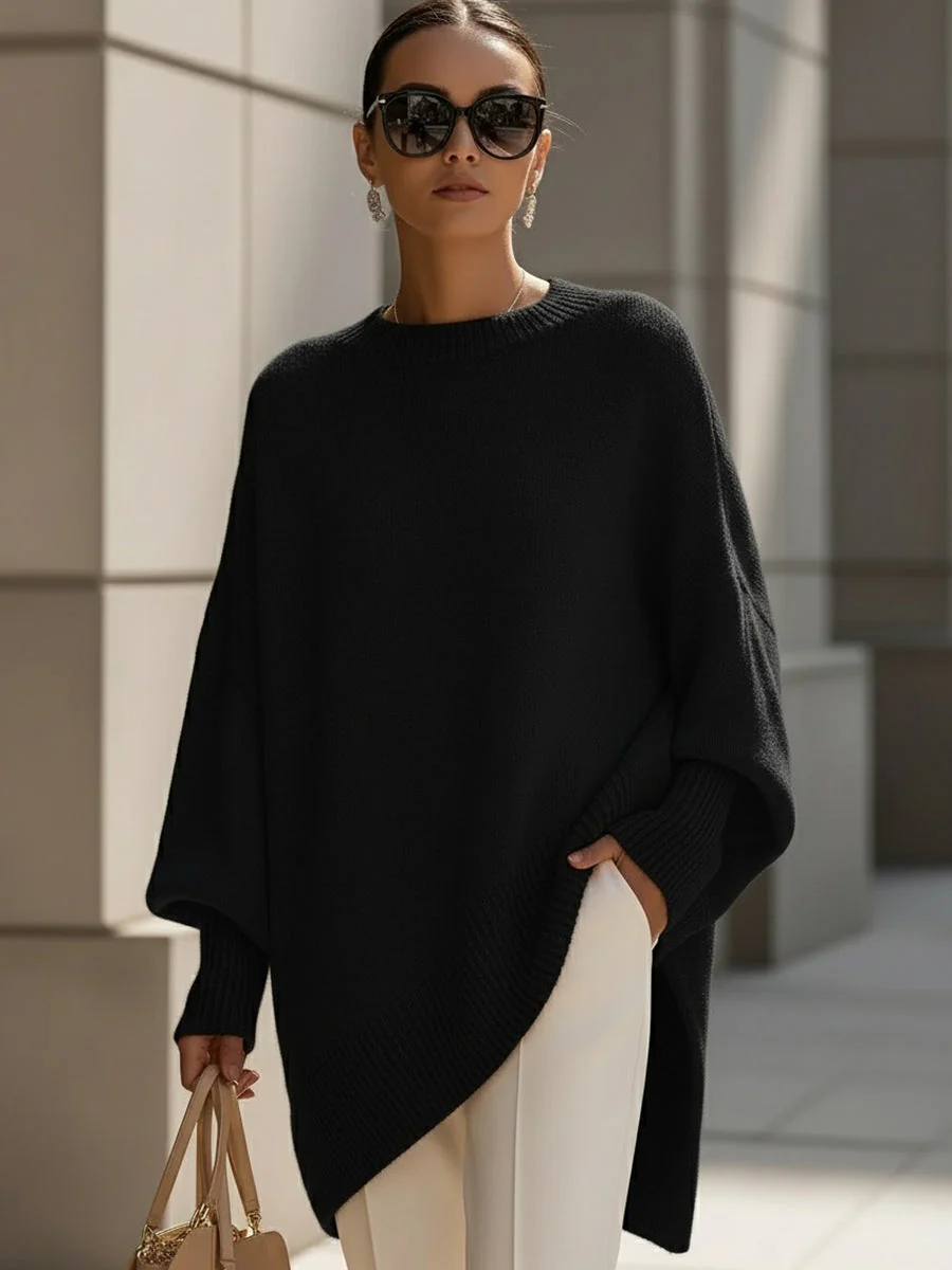 Phobe – Maglione Oversize Asimmetrico Lavorato A Maglia - Image 6