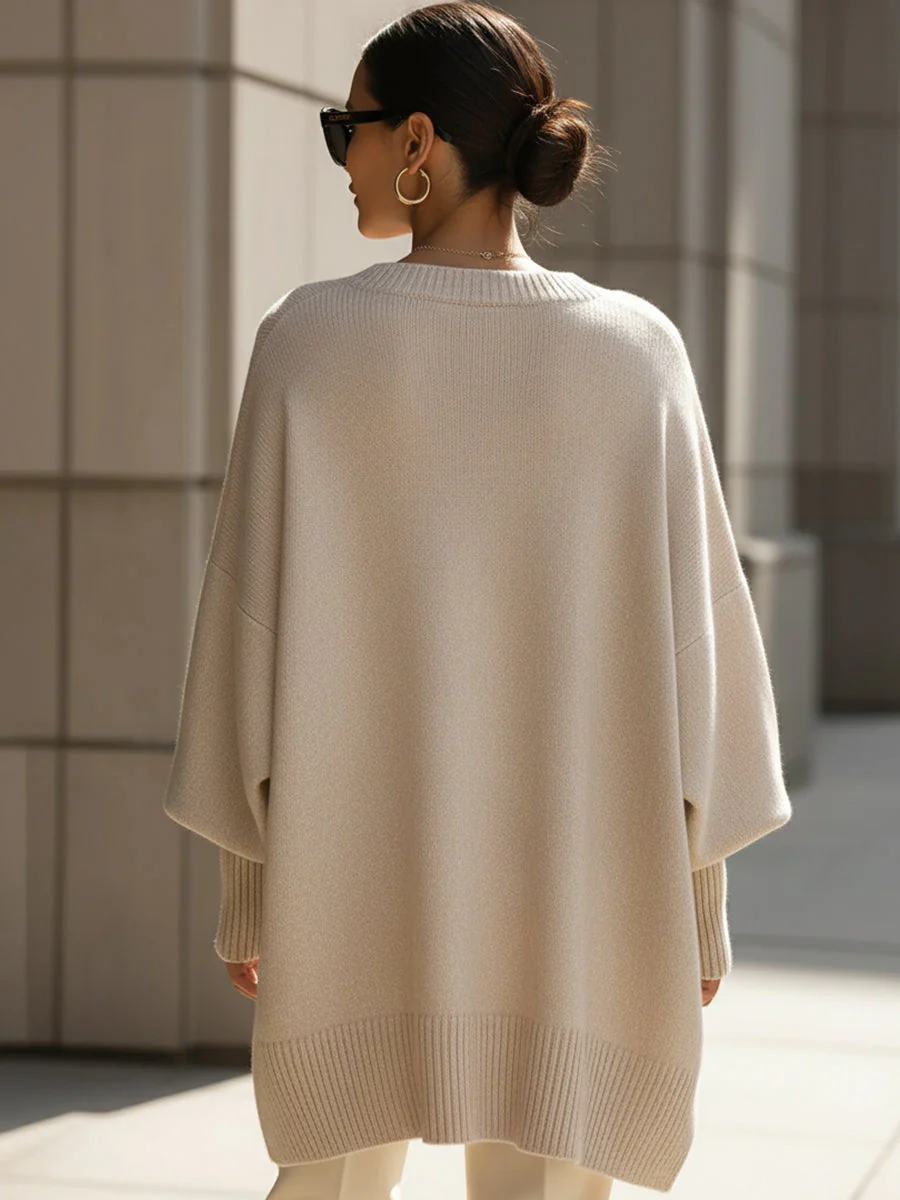 Phobe – Maglione Oversize Asimmetrico Lavorato A Maglia - Image 8