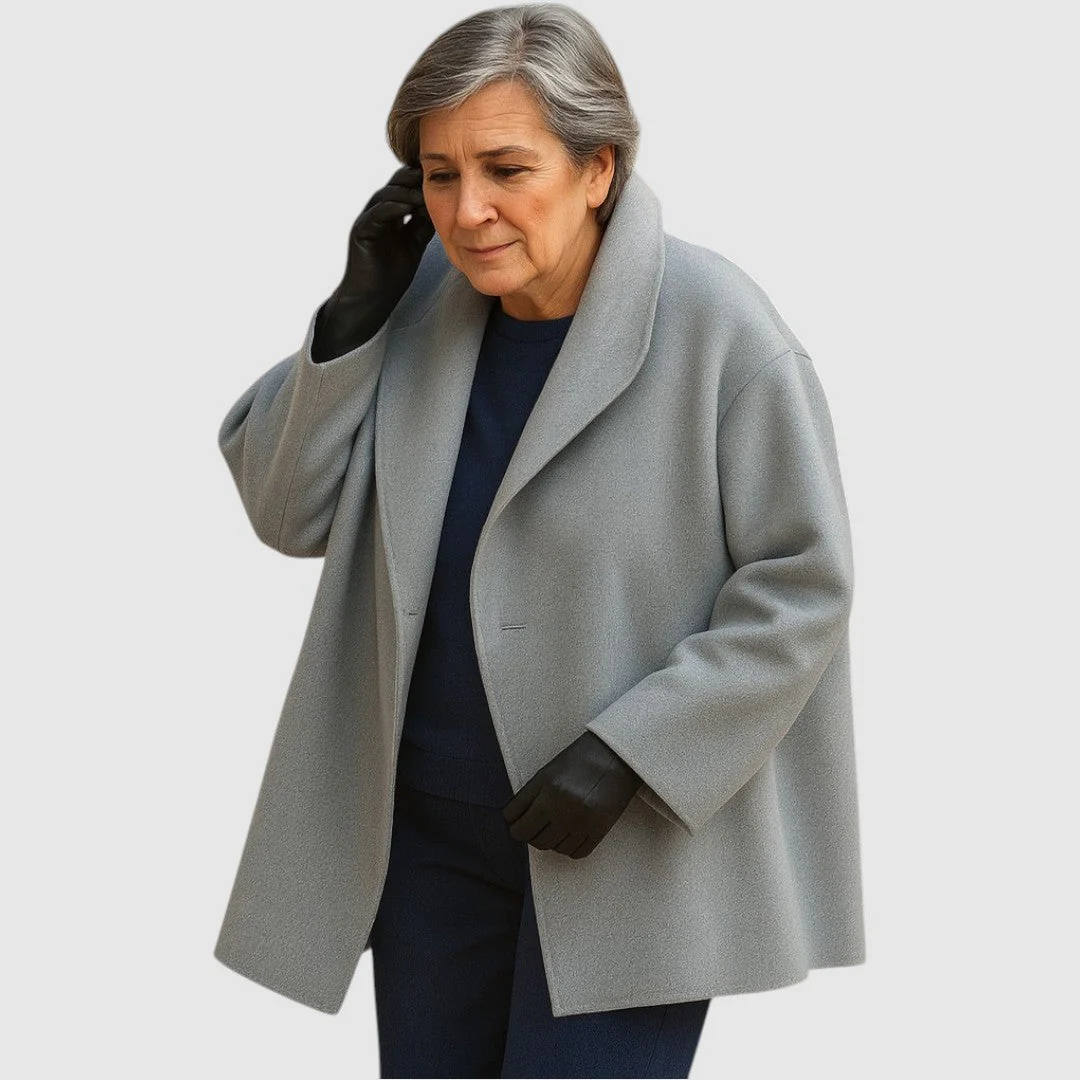 Plesette - Cappotto In Lana Cashmere Giacca a Vento - Image 5