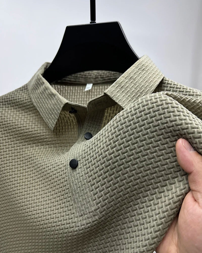 Prestigio - Polo Elasticizzata a Maniche Corte - Image 11