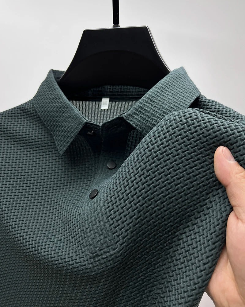 Prestigio - Polo Elasticizzata a Maniche Corte - Image 6